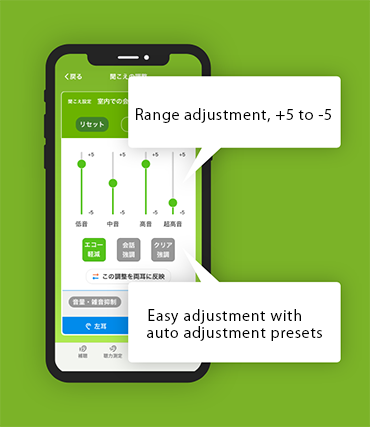 Adjust the sound to what you are hearing