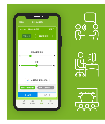 Easily adjust to your usage context